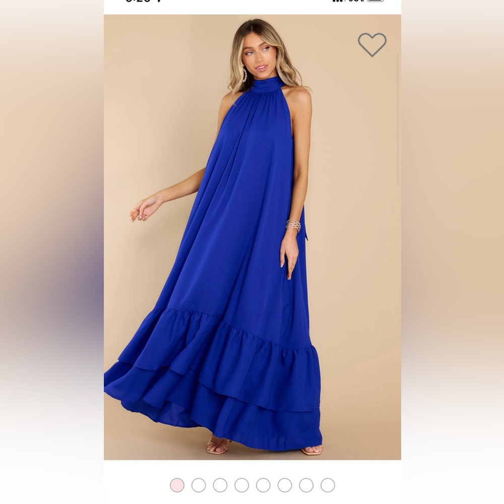 Red Dress boutique- formal Maxi dress (size Medium) (color blue)